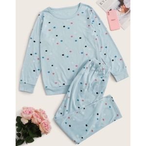 Women's Polka Dot Pajama Set